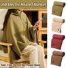 USB Heated Electric Blanket 3 Heating Levels USB Heating Winter Warm Blanket Home Office Outdoor Heating Mattres for Home Office