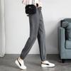 Women's Mid Rise Drawstring Waist Joggers Loose Fit Sweatpants Thick Solid Casual Winter Trousers