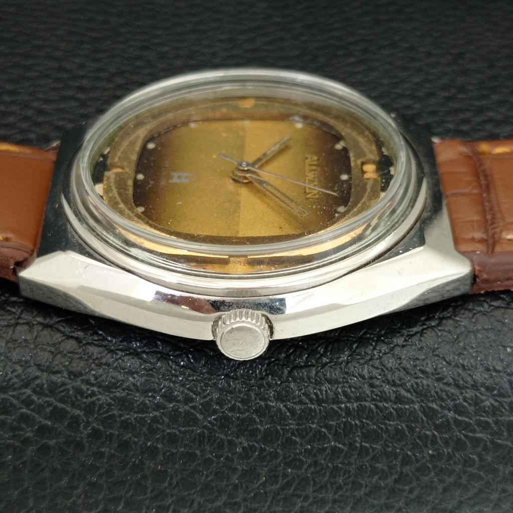 VINTAGE ALLWYN 6300A HAND-WINDING INDIA MENS ORIGINAL DIAL WATCH a706087-1