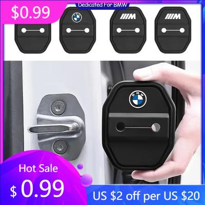 2025 Hot Ammortizzatore Silenziatore per Portiera Auto Fibbia Silenziatrice per Serratura Porta Copertura Protettiva per Portiera per X1 X3 X4 X5 M F15 X6 F16 G30 7 Se