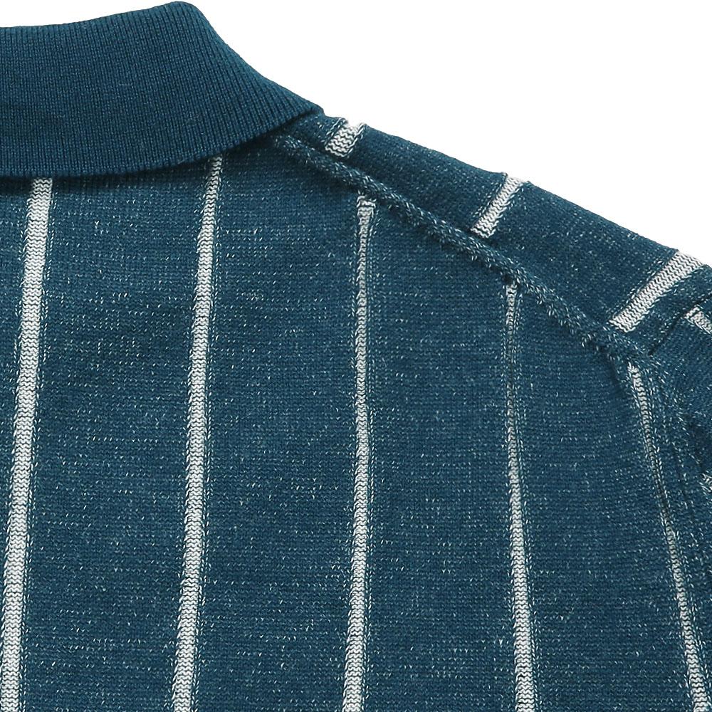 Solti Reverse Combination Polo Knit (Blue)
