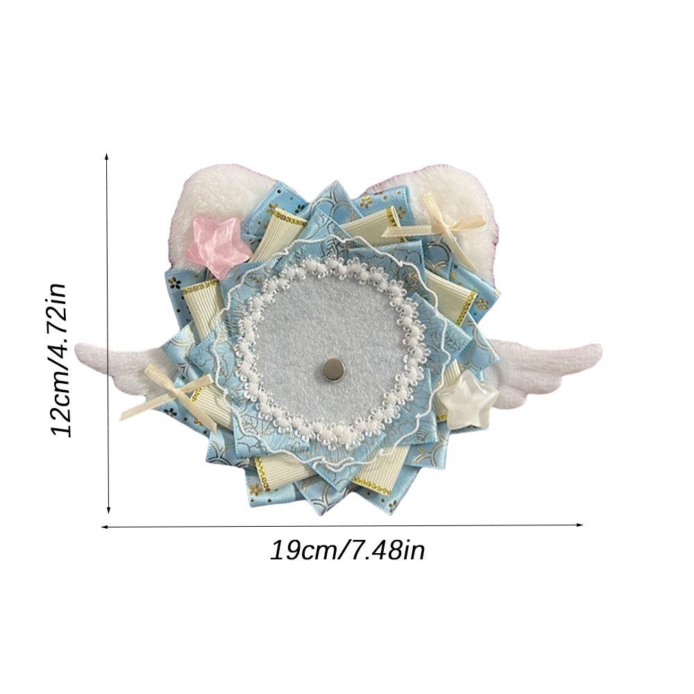 Angel Wings Badge Holder Plush Cat Ear Pins Tray Cute Itabag Decor  Anime Badge Decoration