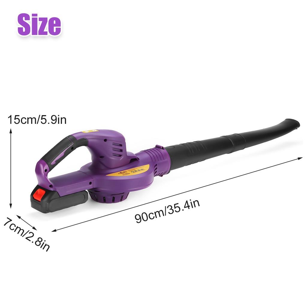 2000W 2 Gears Cordless Electric Air Blower Handheld Leaf Blower Dust Collector Sweeper Garden Power Tools