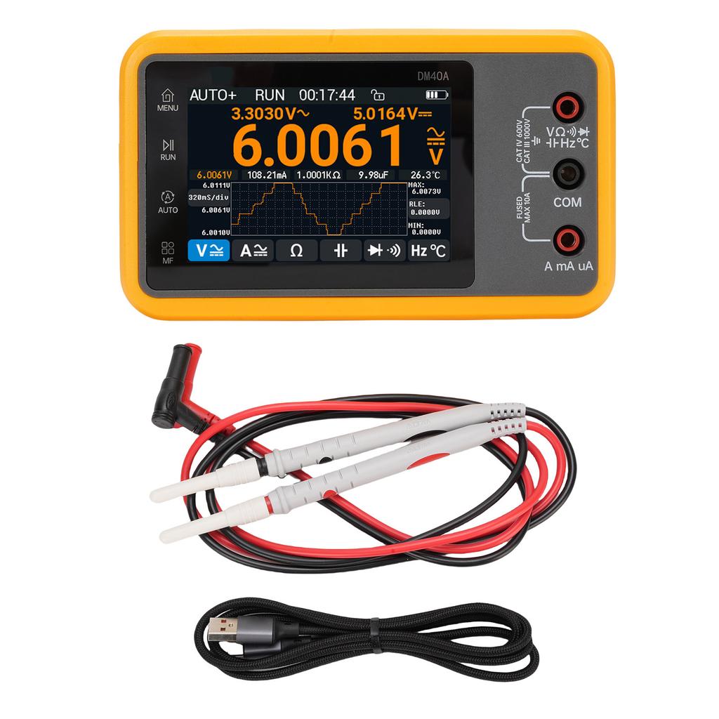 Digital Multimeter Oscilloscope Signal Generator 4.5 Digits 50MSa S 10M Bandwidth Handheld Multi Meter