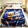 Family Friends Theme Custom Blanket Personalized Name & Text Customized Soft Warm Throw Blanket Home Decor