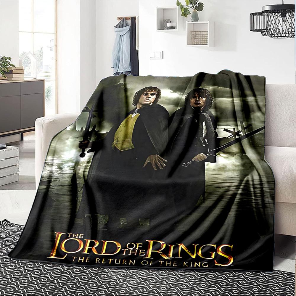 1pc Lord of the Rings Return of the King Flannel Blanket Soft Warm Throw for Home, Office, Travel, All-Season Cozy Bedding Gift L1411