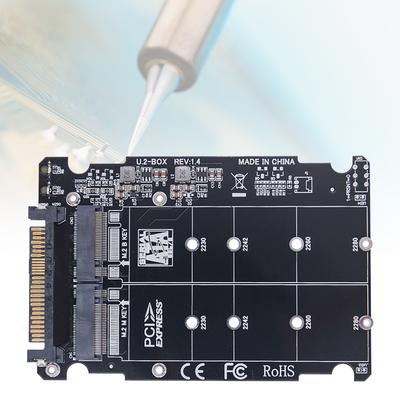 M.2 NVME SSD To U.2 SFF-8639 Adapter 32Gbps M.2 SSD To U.2 Adapter Card Hard Disk Adapter Card with Case for Desktop Computer
