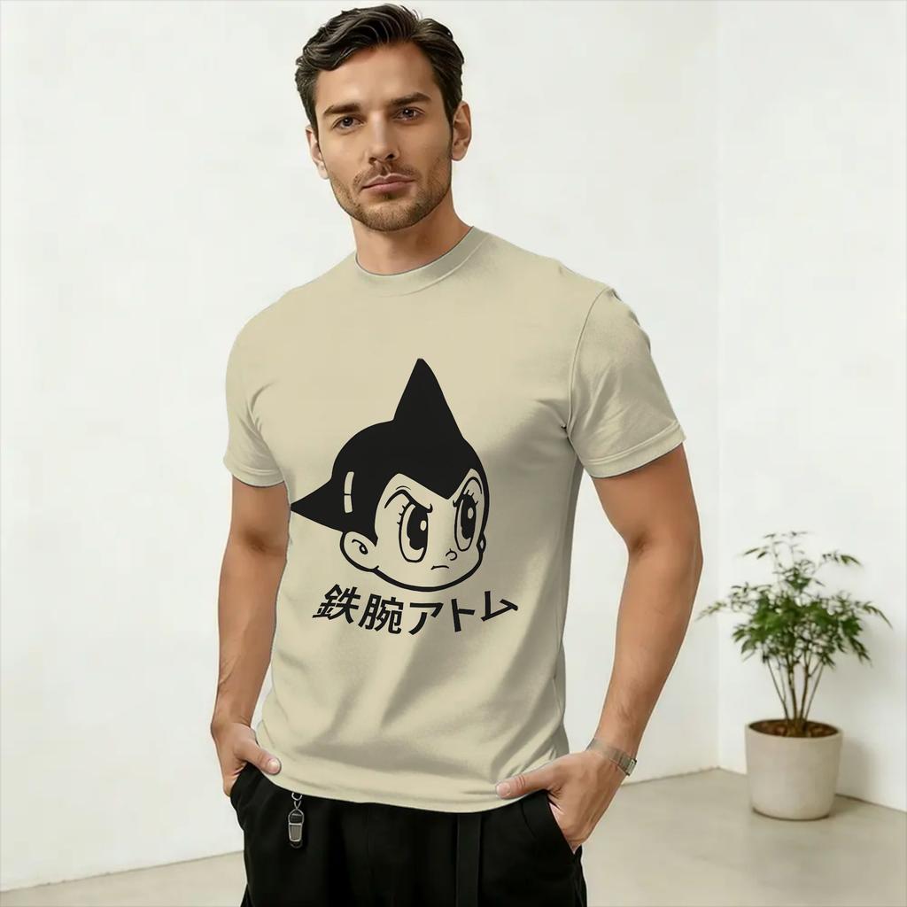 Unisex Astro Boy Anime T Shirts Cotton Tops Creative Short Sleeve Round Collar Tee Shirt Adult TShirts