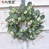 Realistic Eucalyptus Wreath Wedding Door Decor Party Home Styling Photography Prop