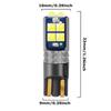 2pcs T10 W5W Super Bright Car Interior Reading Dome Light Marker Lamp 168 194 LED Auto Wedge Parking Bulbs Orange High Quality