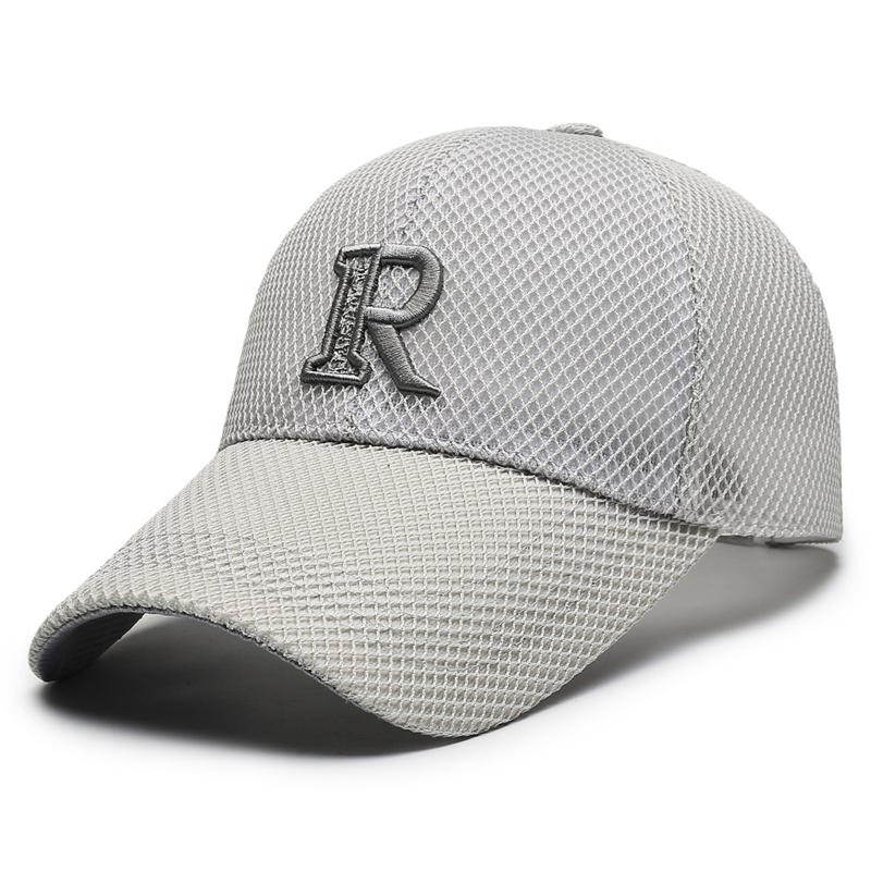 Letter Embroidered Breathable Baseball Cap Men's Summer Sunscreen Outdoor Cap