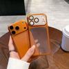 Amazon, for iPhone17ProMax Orange Protective Case, Matte Electroplated Skin Feeling Apple 16 Mobile Phone Case.