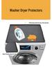 Silicone Washer/Dryer Top Protective Pad: Waterproof, Dustproof, Anti-Scratch Cover
