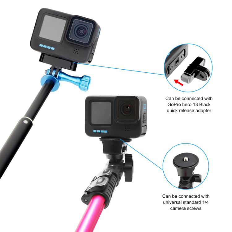 Adapter PULUZ z magnetyczną składaną podstawą szybkiego zwalniania dla GoPro HERO12 Black /11 Black /11 Black mini /10 Black /9 Black /8 Black / Max (czarny)
