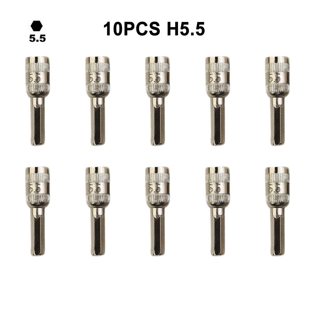 Hex Shank Bit Screwdriver Bits Chrome Vanadium Steel Versatile Use 11pcs Set Enhanced Grip Design Compact Case