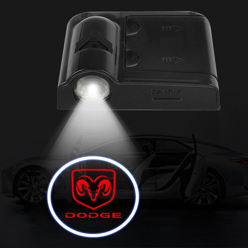 LED Car Door Courtesy Light Projector Welcome Lamp Car Badge for Dodge SXT Challenger Charger RAM Stratus Dart Dakota Charger Avengr Durango