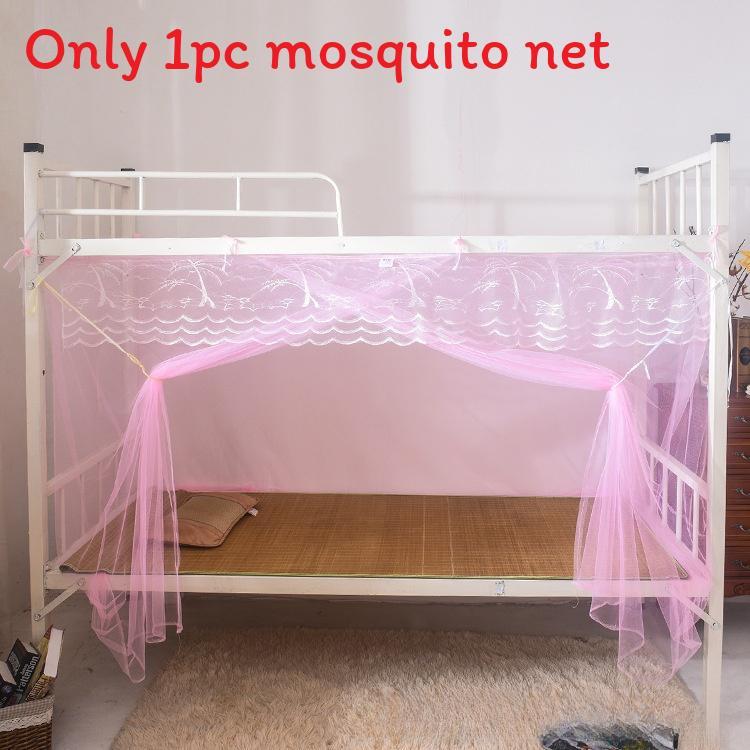 Dorm Room Mosquito Net With Single Door For Student Beds Polyester Fabric No Frame