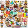 50 Books Reading Graffiti Stickers Decorating Computers Mobile Phones Tablets Waterproof Stickers
