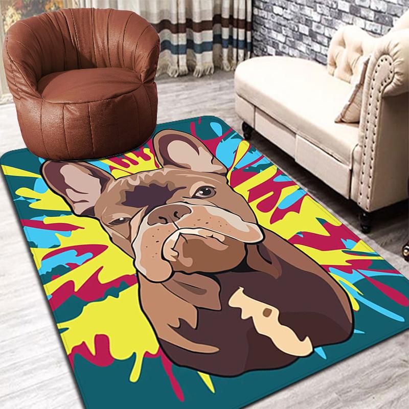 French Bulldog Rug Floor Mat for Living Room or Bedroom Soft and Comfortable Carpet a Gift for Birthday and Holiday.MFF0918610