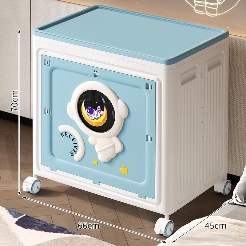 

Очень большой ящик для хранения детских игрушек на колесиках с откидной крышкой Large 47X36X52 cm