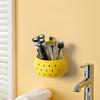 Hollow Out Pear-shaped Cutlery Holder Magnetic Pen Holder Chopsticks Storage Basket  Bathroom