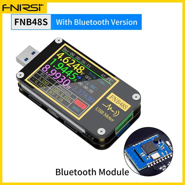 FNB48S PD trigger Voltmeter ammeter Current and Voltmeter USB tester QC4 + PD3.0 2.0 PPS fast charging protocol capacity test
