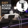 Under Desk Cable Management Tray Power Strip Holder No Drilling Socket Mount Organizer for Office Desk Shelf Storage Accessory