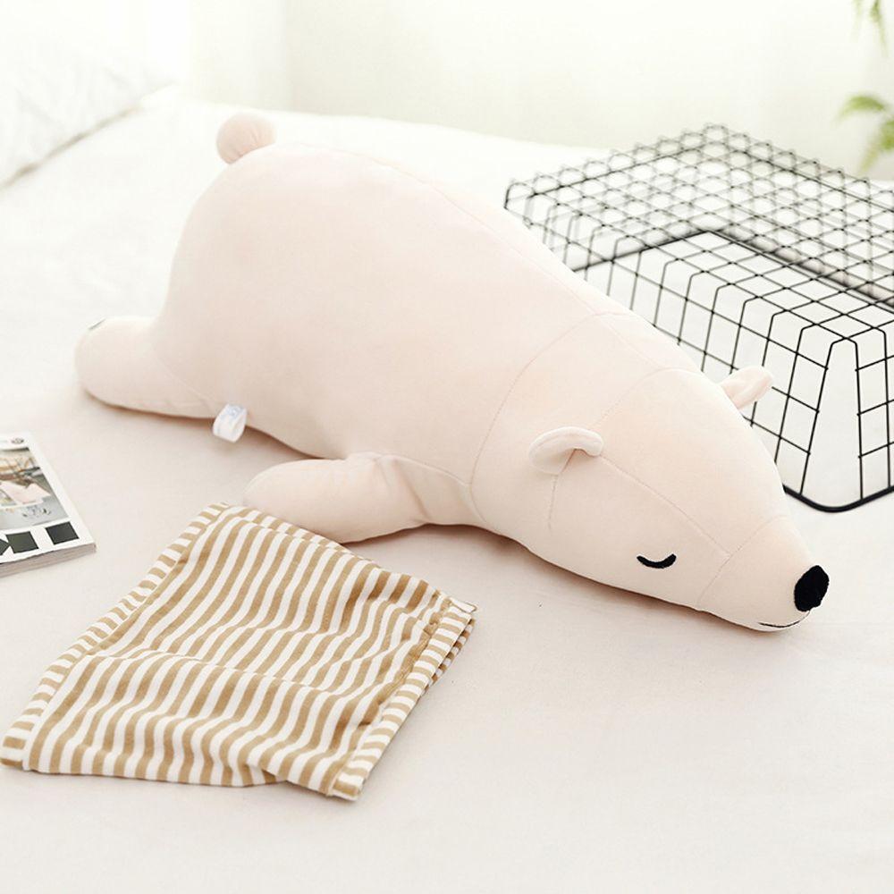 Doll Super Soft Stuffed Sleeping Bear Animal Plush Toy Polar Bear Plush Doll Stuffed Animal Toys