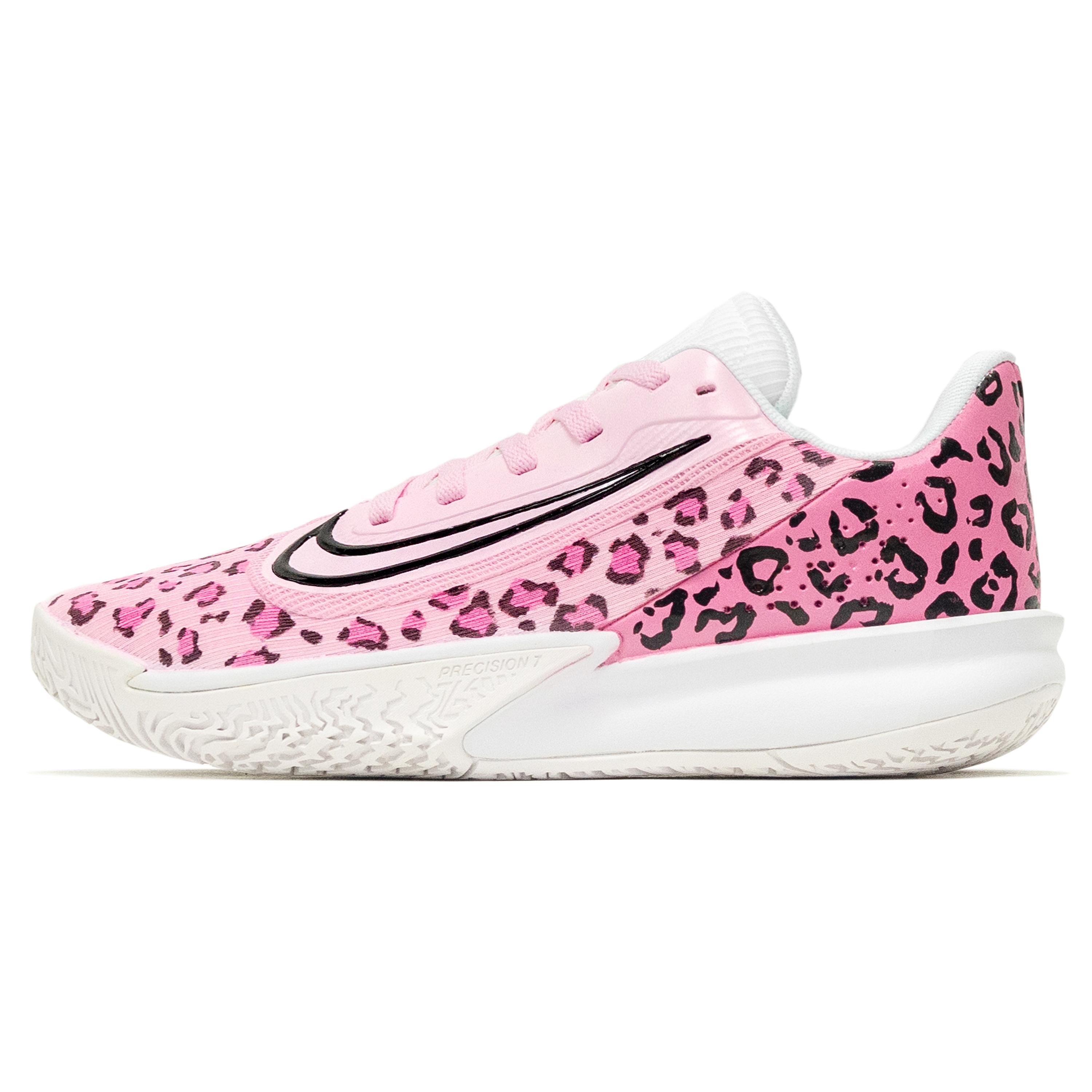 Nike Precision 7 Cushioning, Wear Resistant Low top Basketball Shoes Men s Pink FN4322-100(Team31-) 40.5