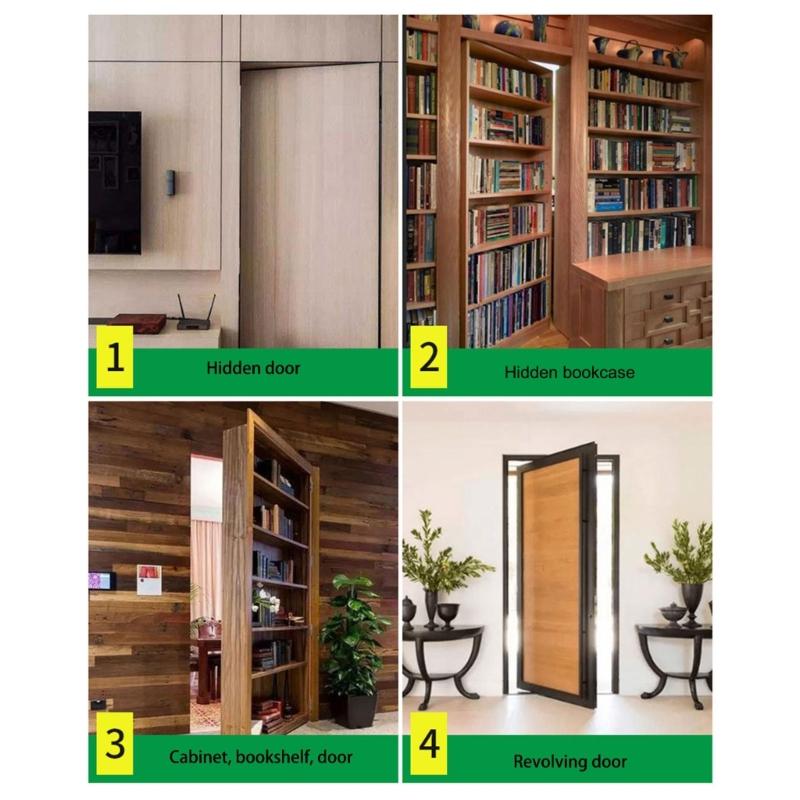 Wood Door Pivots Hinges Stainless Steel Concealed Door Hinge 360 Degree Rotation Invisible Pivots Door Hardware