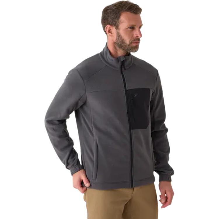DECATHLON SOLOGNAC Fleece Clothing Men's Carbon Gray/Black 8831509