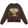 Cotton Crew Neck Logo Print Long Sleeve Sweatshirt Men Sweatshirt Cocoa CAH07-COC