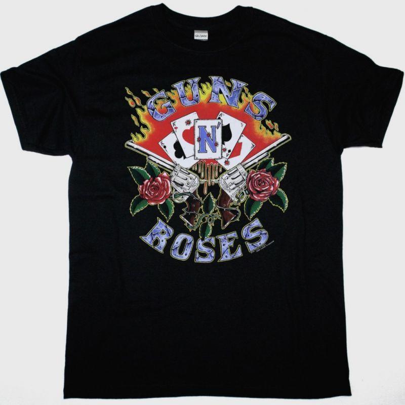GUNS N ROSES TOUR 1991 NEW BLACK TSHIRT Unisex T-Shirt L