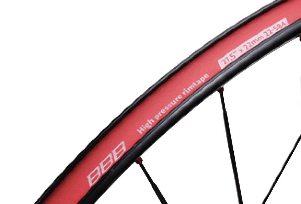 BBB Bicycle Rim Tape High Pressure Compatible x 22 mm HP 27.5 2-Pack