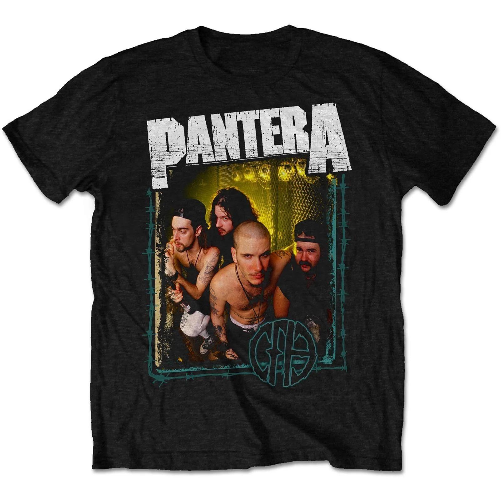Pantera Snake Graphic Print Cotton TShirt Groove Metal Band Unisex Short Sleeve Tee XL
