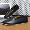 Mode Handgefertigte Leder Slipper Lässige Weiche Herren Loafer Einfache Bequeme Mokassins Atmungsaktive Herren Bootsschuhe Mode Business Flats