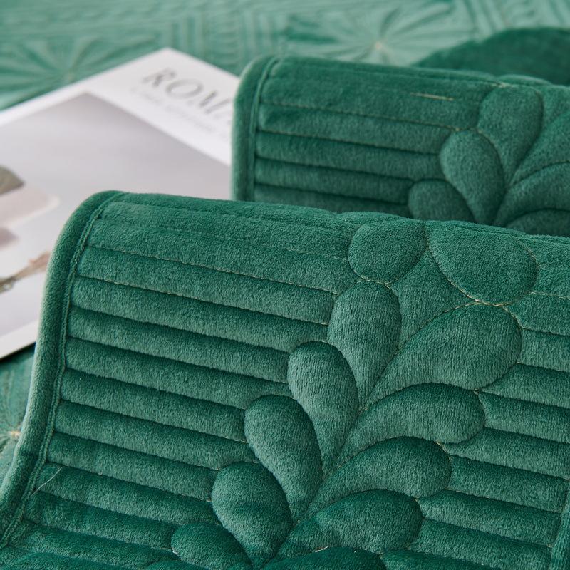 Quilted Sofa Cushion Autumn and Winter Plush Non-slip Thickened Seat Cushion New Leather Sofa Cover Cover Cloth