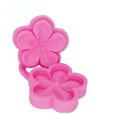 Pflaumenblüte 3D Silikonform Blume Pfirsichblüte Fondant Kuchen Dekoration DIY Zuckerhandwerk Kunstwerkzeuge Kleine Größe