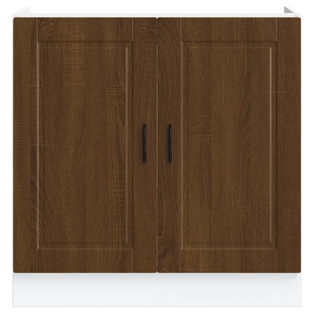 Vidaxl Sink Cabinet, Porto, Brown Oak, 80X46X81.5 Cm