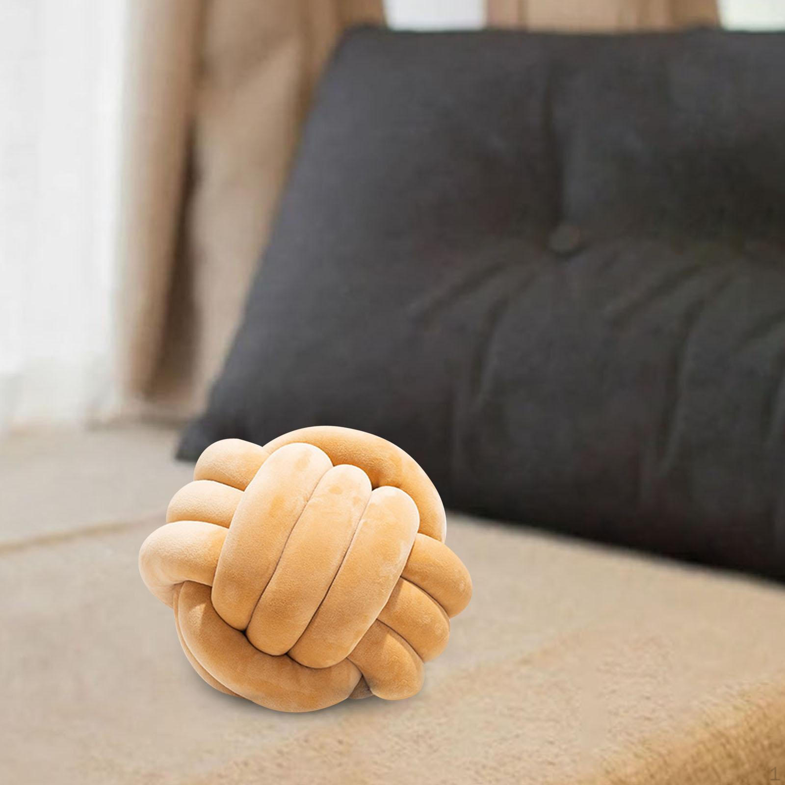 Мягкая подушка с узлом 22 см ручная работа плюшевая игрушка для дивана автомобиля украшение дома розовый коричневый 1249₽