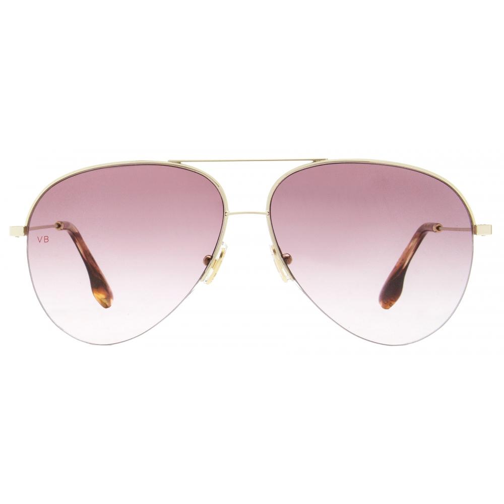 Victoria Beckham Women S Aviator SunglaSSeS vb90S 712 Gold Burgundy 62mm 712