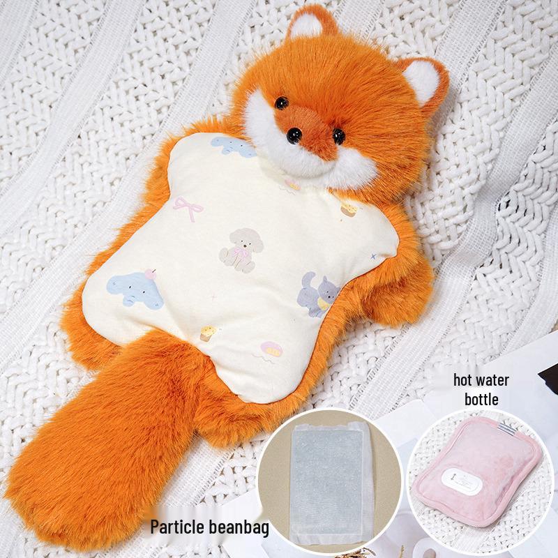 

Затишна кішка-пуф для зігрівання рук: Плюшева грілка, Зимова подушка, Стискальна лялька для дівчат Without Hot Water Bottle