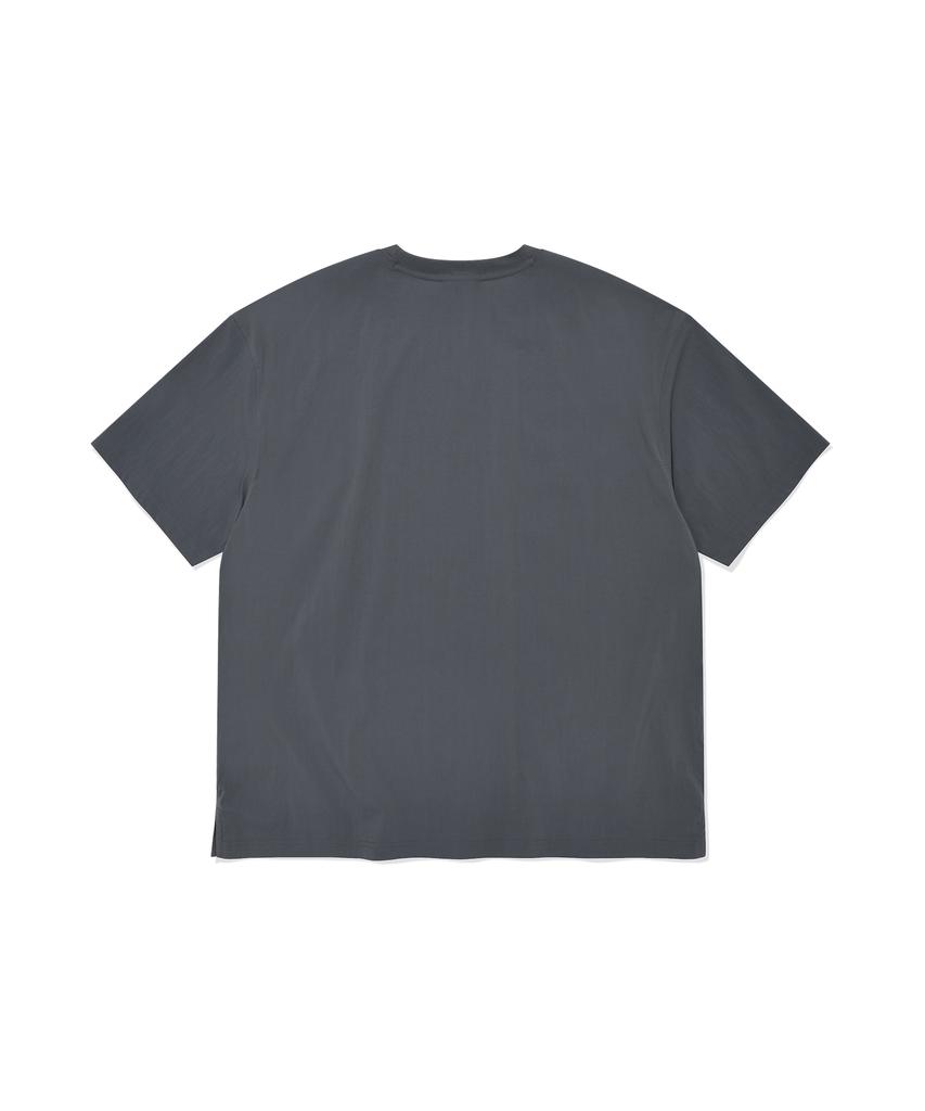 COVERNAT Small C Logo Nylon T-Shirt Charcoal