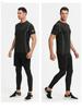 Outdoor Men's Quick-Dry Two-Piece Running Suit for Spring and Autumn.
