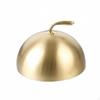 Stainless Steel Steak Cover Brushed Finish Teppanyaki Grill Sturdy Round Food Dome for