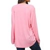 IHUASU Autumn Winter Women's O-Neck Casual Color Long Sleeve T-shirt Top