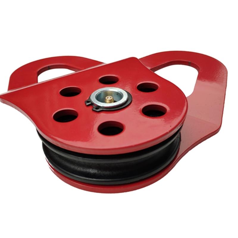 Reliable 10Ton Snatch Pulley Block Snatch Block Strength Recovery OffRoad Pulley Sheave Qulity Steel Construction