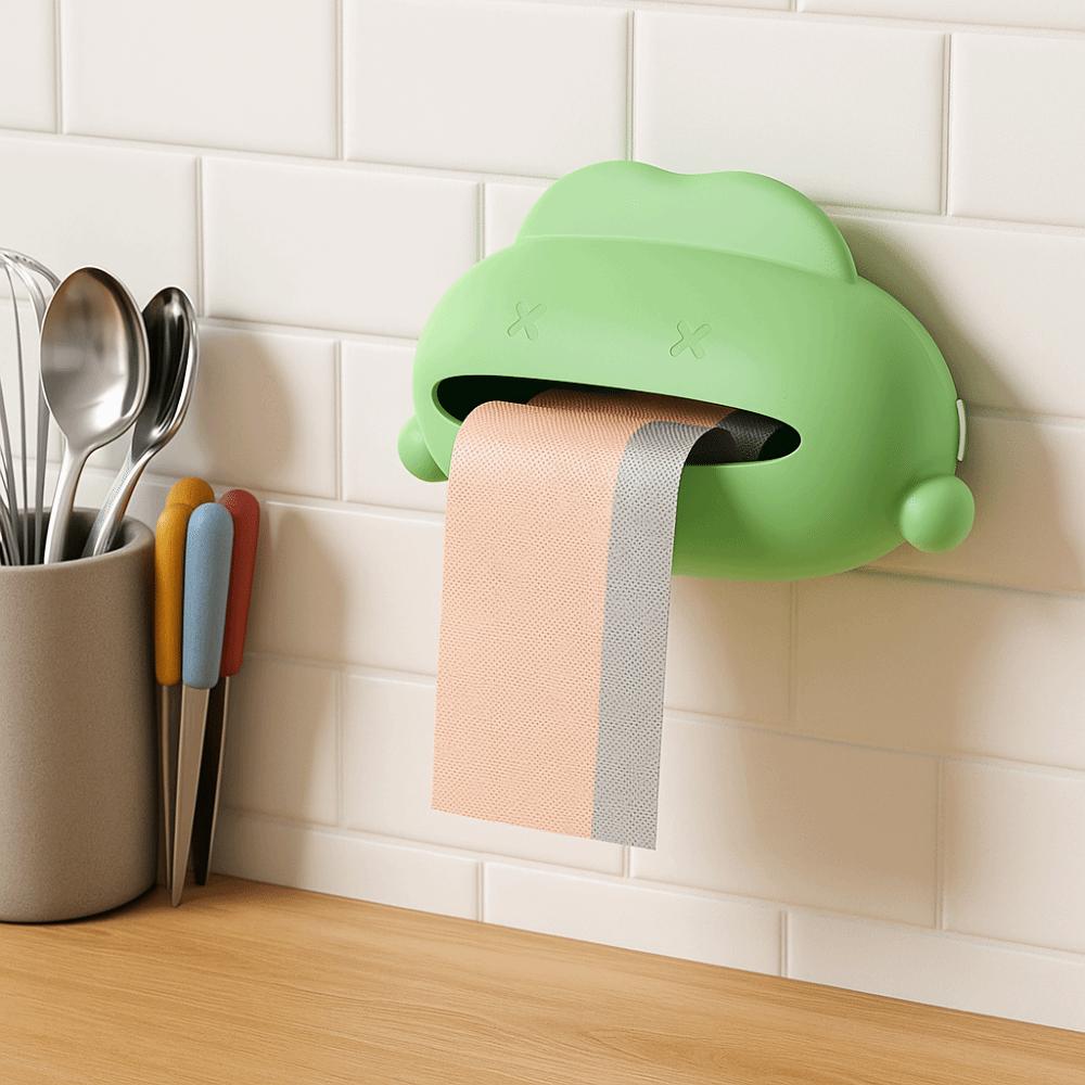 Plastic Garbage Bag Storage Box Wall Mounted Storage Holder Cleaning Bag Sorting Box  Bathroom
