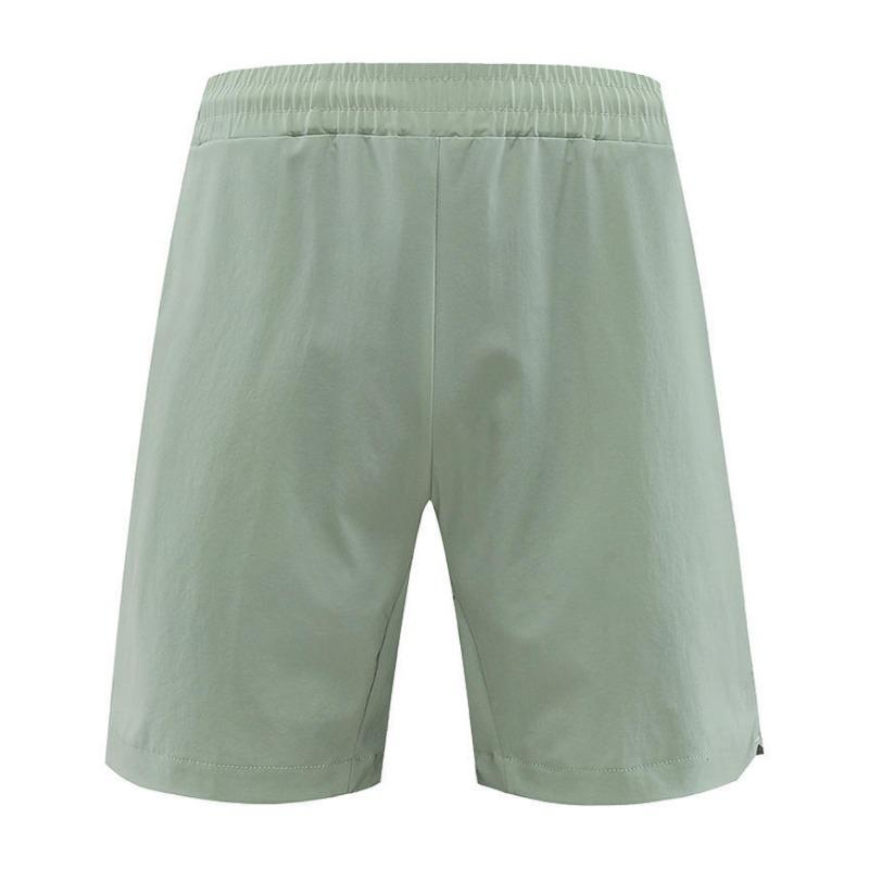 Men s Quick-Dry Athletic Shorts, Elastic Waist Drawstring Running Shorts With Side Slits M зелёный