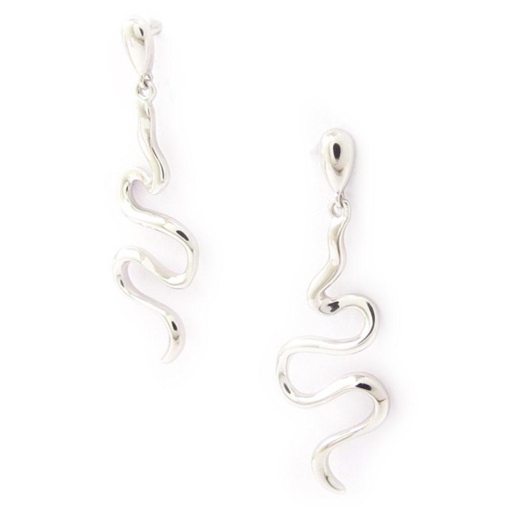Les Trésors De Lily [K7184] - Silver 'Tentation' Silver Earrings (rhodium-plated) - 46x10 Mm
